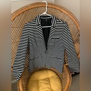 Like New - Mossimo - Black and White Striped Jacket